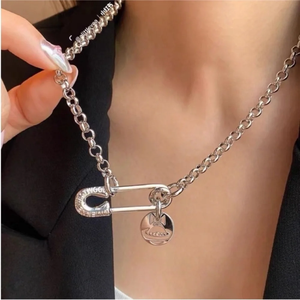 Vivienne Westwood clip-pendant chain necklace - Picture 5 of 5